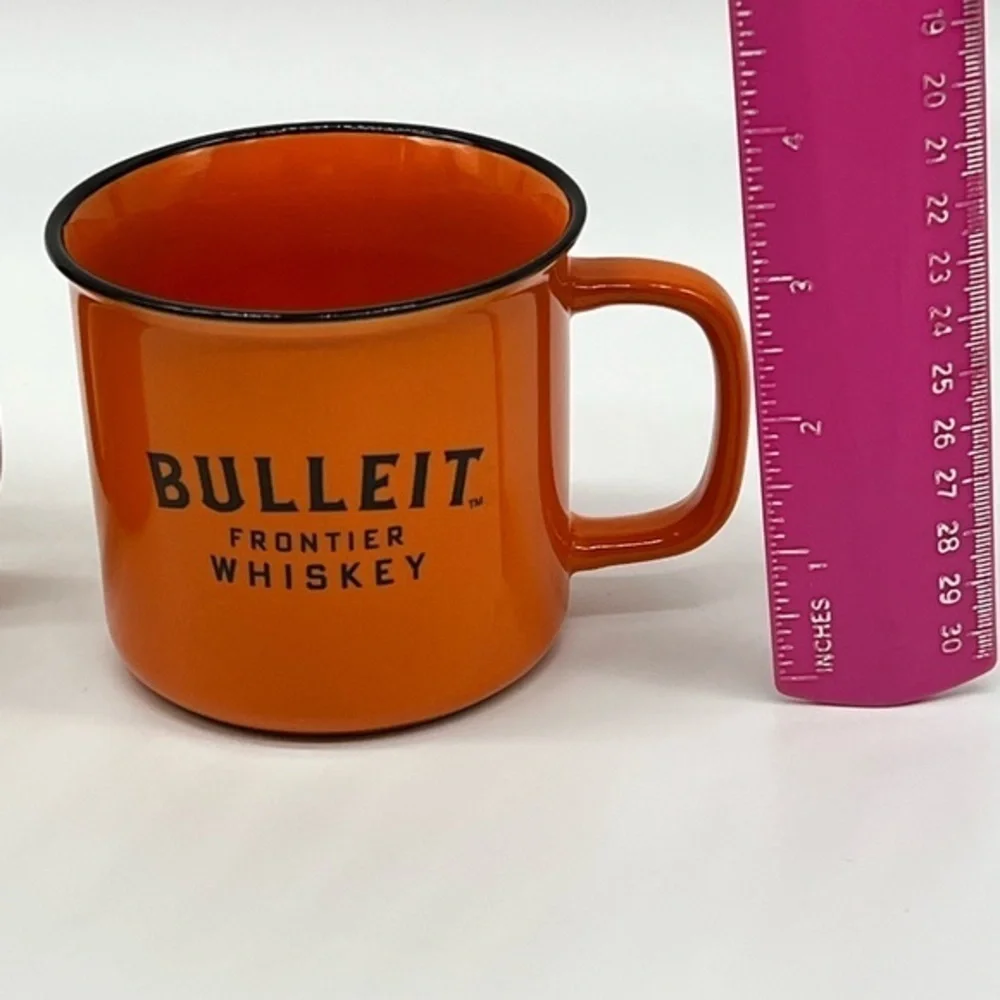 Bulleit Whiskey mugs NEW set of 2